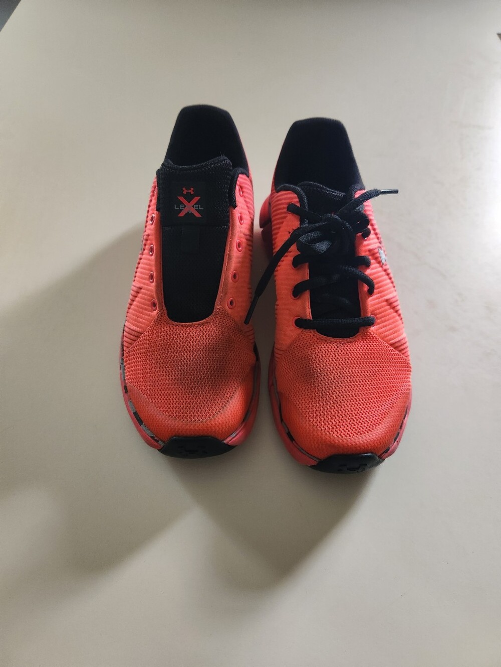 Under Armour Kids' Unisex Bright Coral-Red Athletic Sneakers